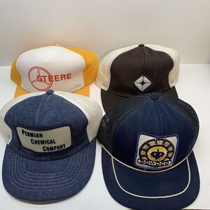 Vintage Trucker SnapBack‎ Hats -Lot of 4